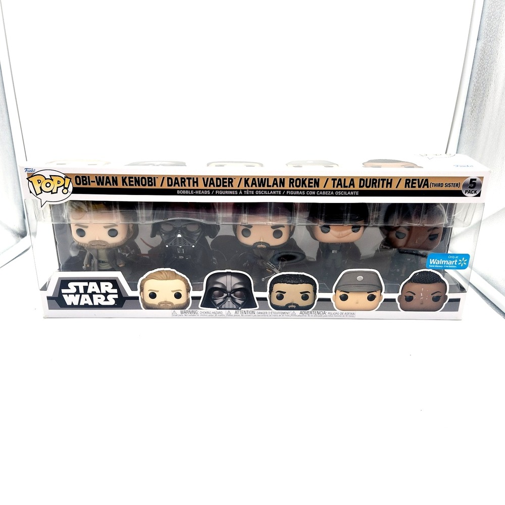 Funko Obi-Wan Kenobi Pop! Vinyl Bobbleheads 5-Pack Star Wars Walmart‎ Exclusive